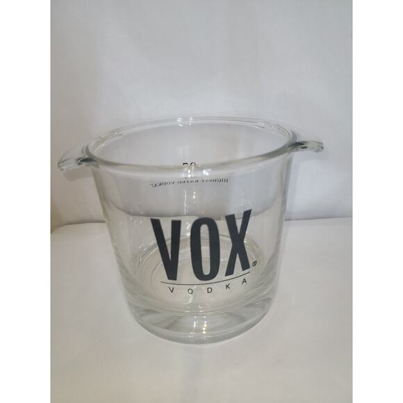 VOX Vodka Heavy Crystal Glass Clear Champagne Ice bucket 97 highest rated vodka - Picture 5 of 16